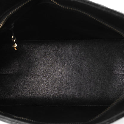Quilted Caviar Tote Bag
