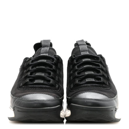 Chanel Velvet Calfskin Mixed Fibers Men's CC Sneakers 41 Black