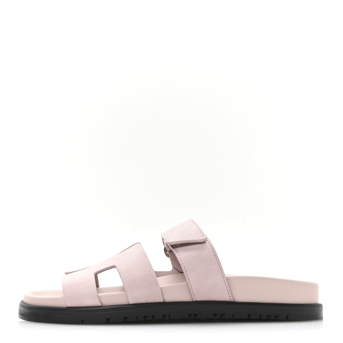 Suede Goatskin Chypre Sandals Rose Porcelaine