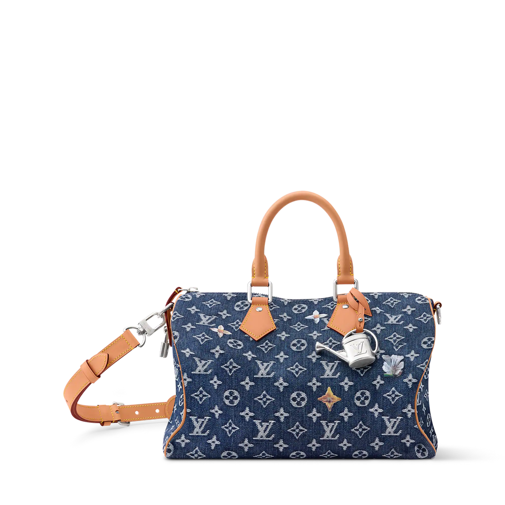 Men's Speedy 30 Bandoulière Bag Damoflage Indigo