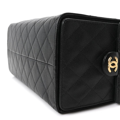 Medium Quilted Caviar Handbag