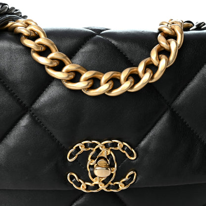 Medium Quilted Lambskin Flap Shoulder Bag