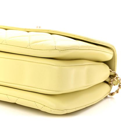 Small Quilted Lambskin Flap Shoulder Bag