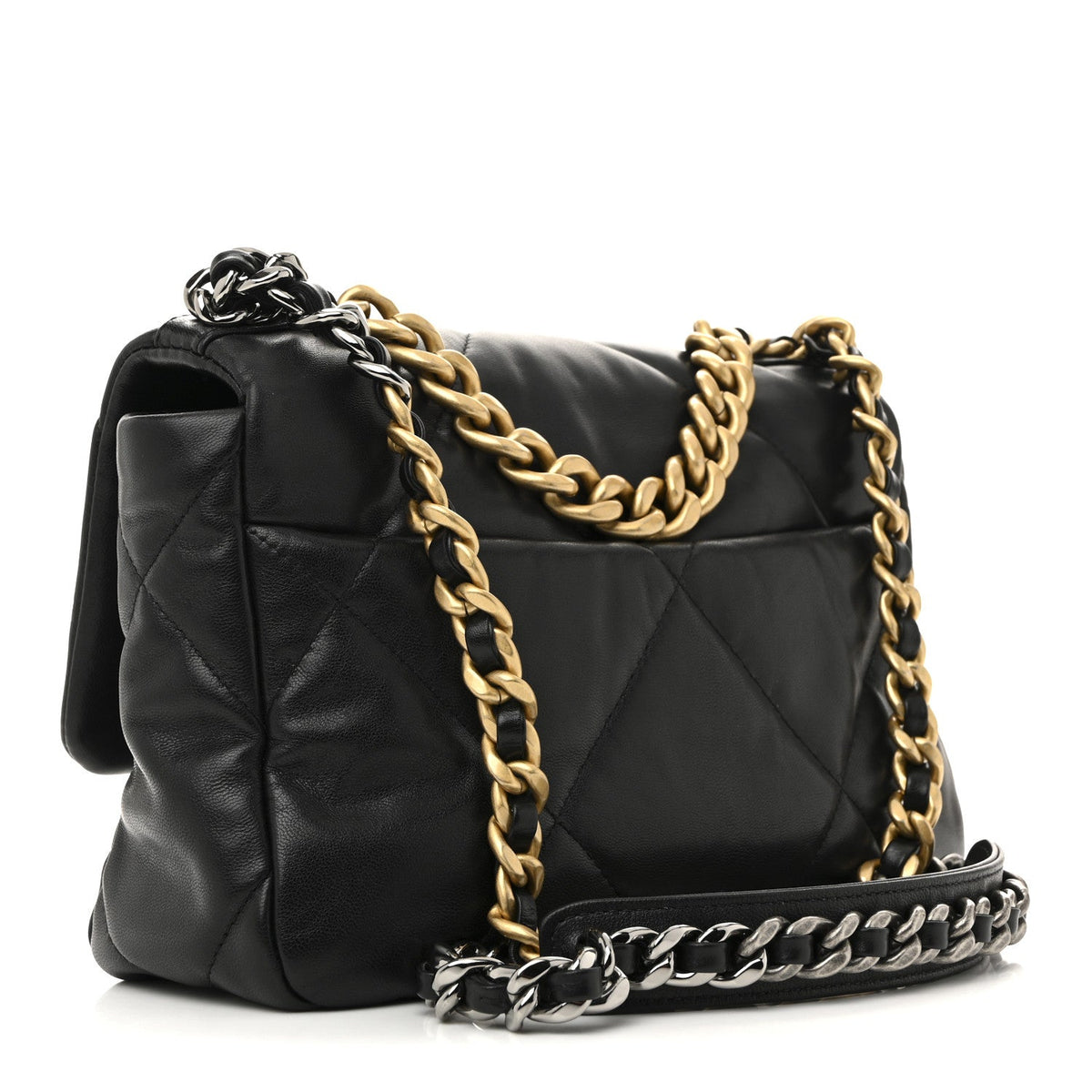 Medium Quilted Lambskin Flap Shoulder Bag