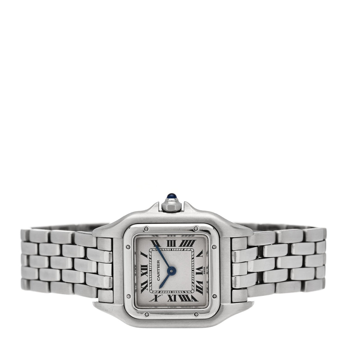 Cartier Stainless Steel 22mm Panthere Quartz Watch Ivory