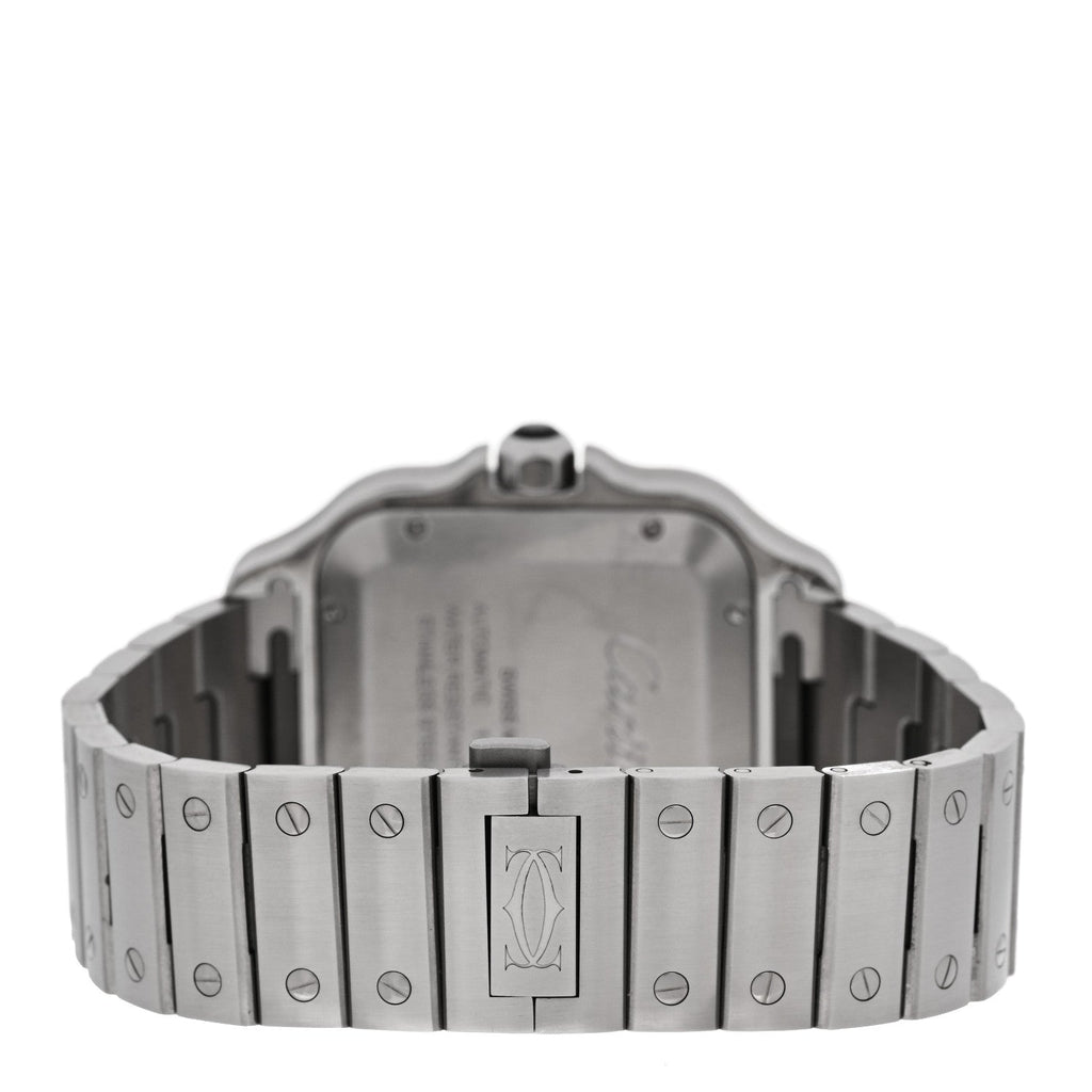 Cartier Stainless Steel 39.8mm Santos De Cartier Watch Black