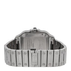 Cartier Stainless Steel 39.8mm Santos De Cartier Watch Black