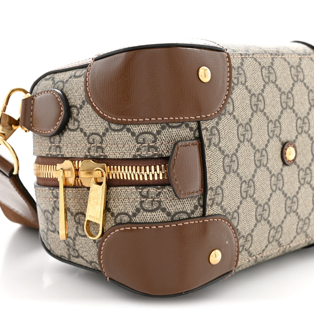 Gucci GG Supreme Interlocking G Small Duffle Beige Ebony