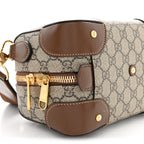 Gucci GG Supreme Interlocking G Small Duffle Beige Ebony