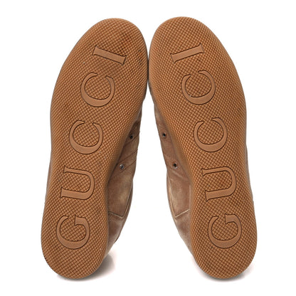 Gucci Monogram Suede Web Men's Shift Sneakers 9.5 Beige Brown