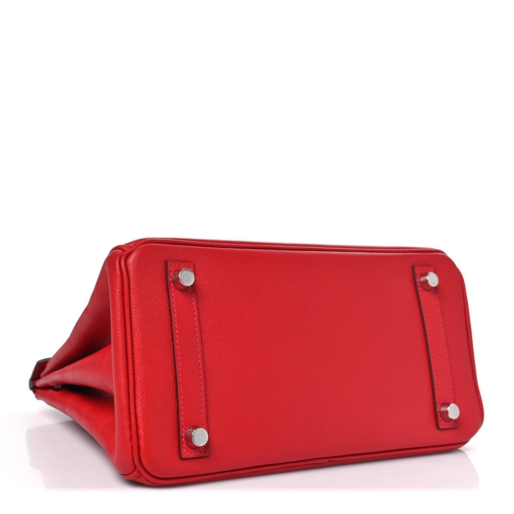 Hermes Epsom Birkin 25 Rouge Casaque