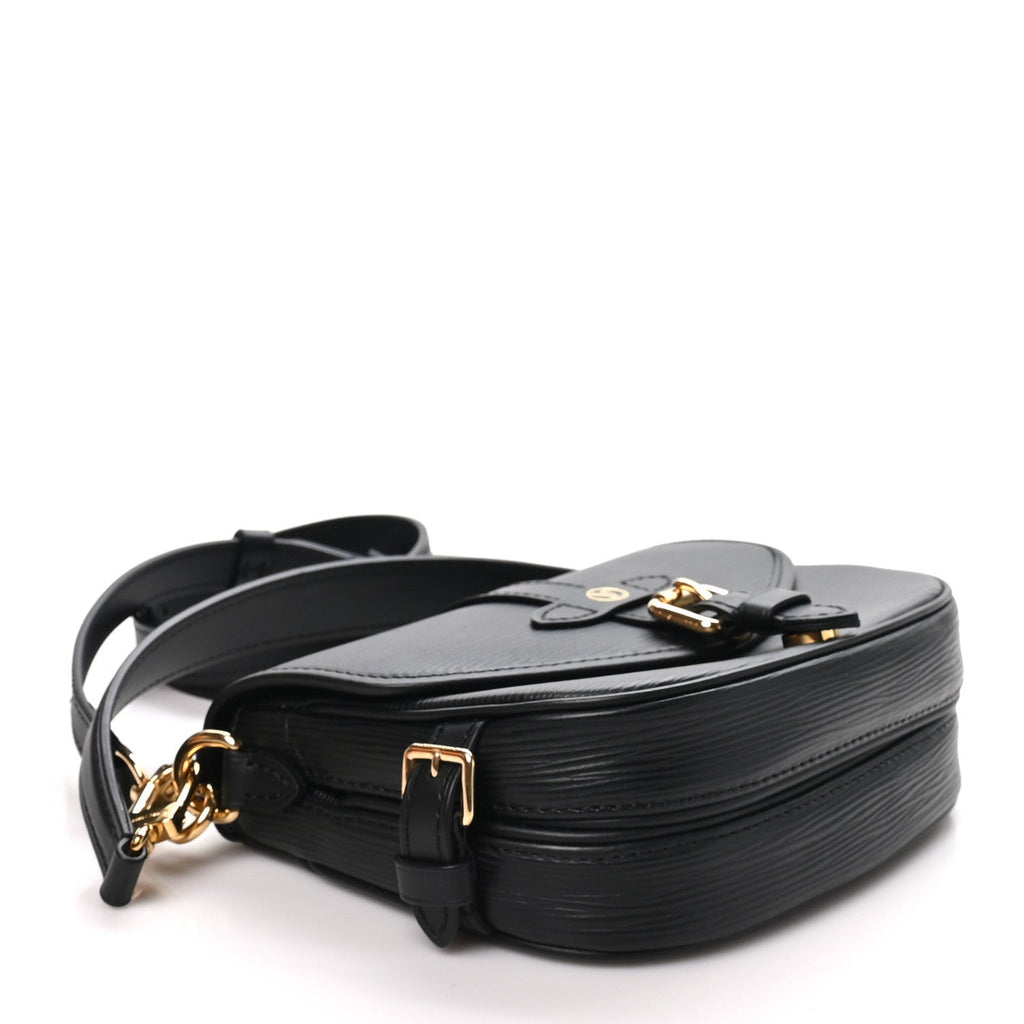 Louis Vuitton Epi Saumur BB Shoulder Bag Black