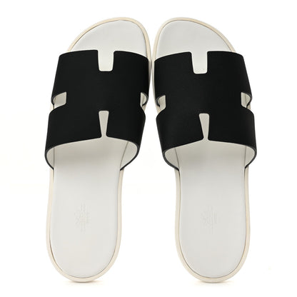 Hermes Epsom Izmir Men's Sandals Black