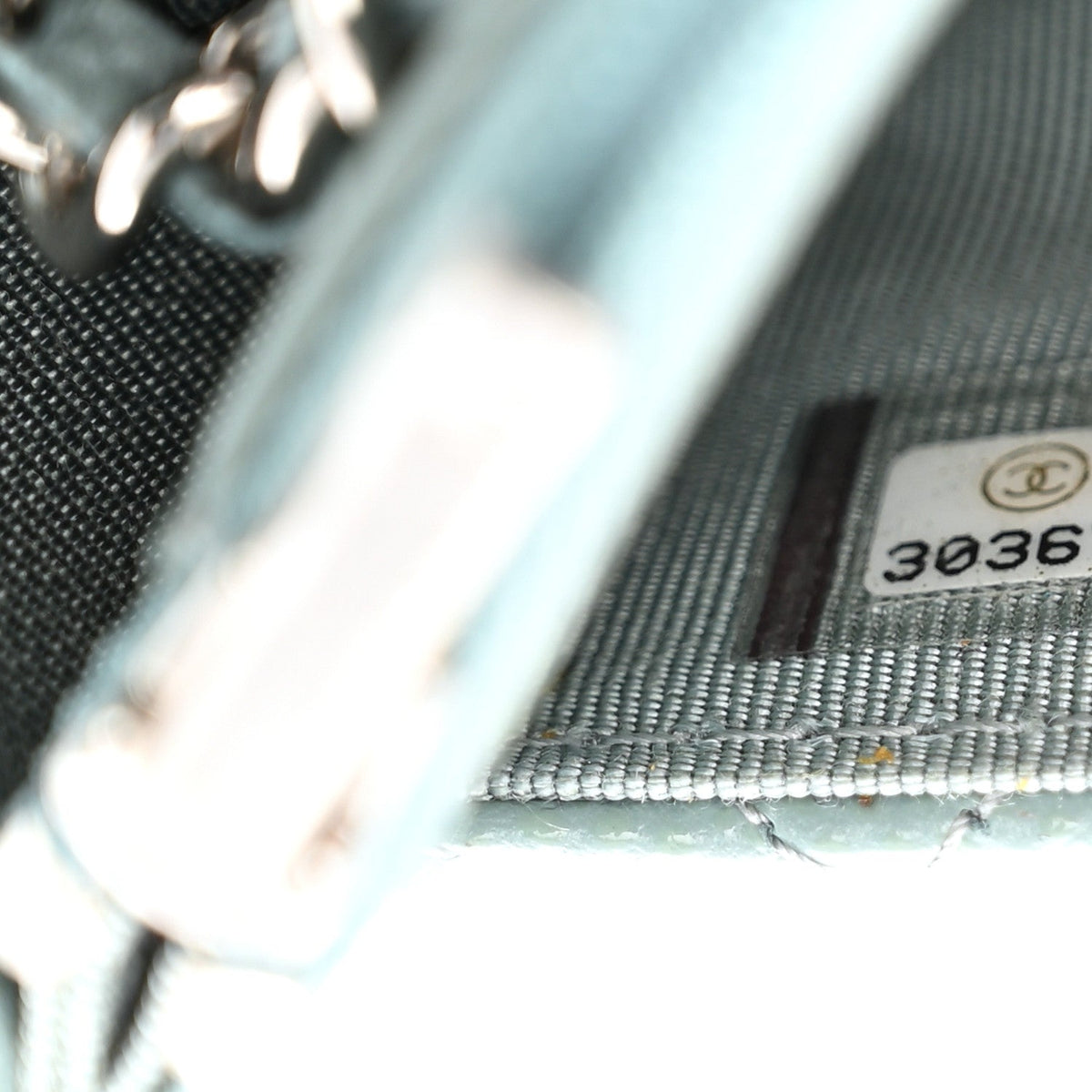 Quilted Caviar Wallet Bag
