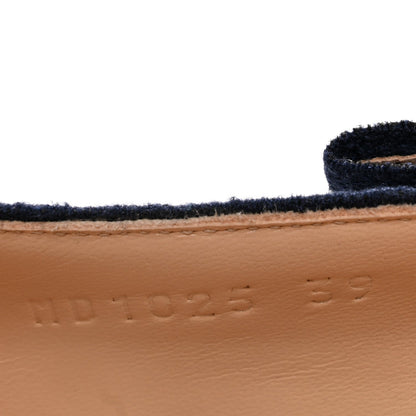 Christian Dior Embroidered Cotton Lace Women's J'adior Pumps 39 Blue Ecru
