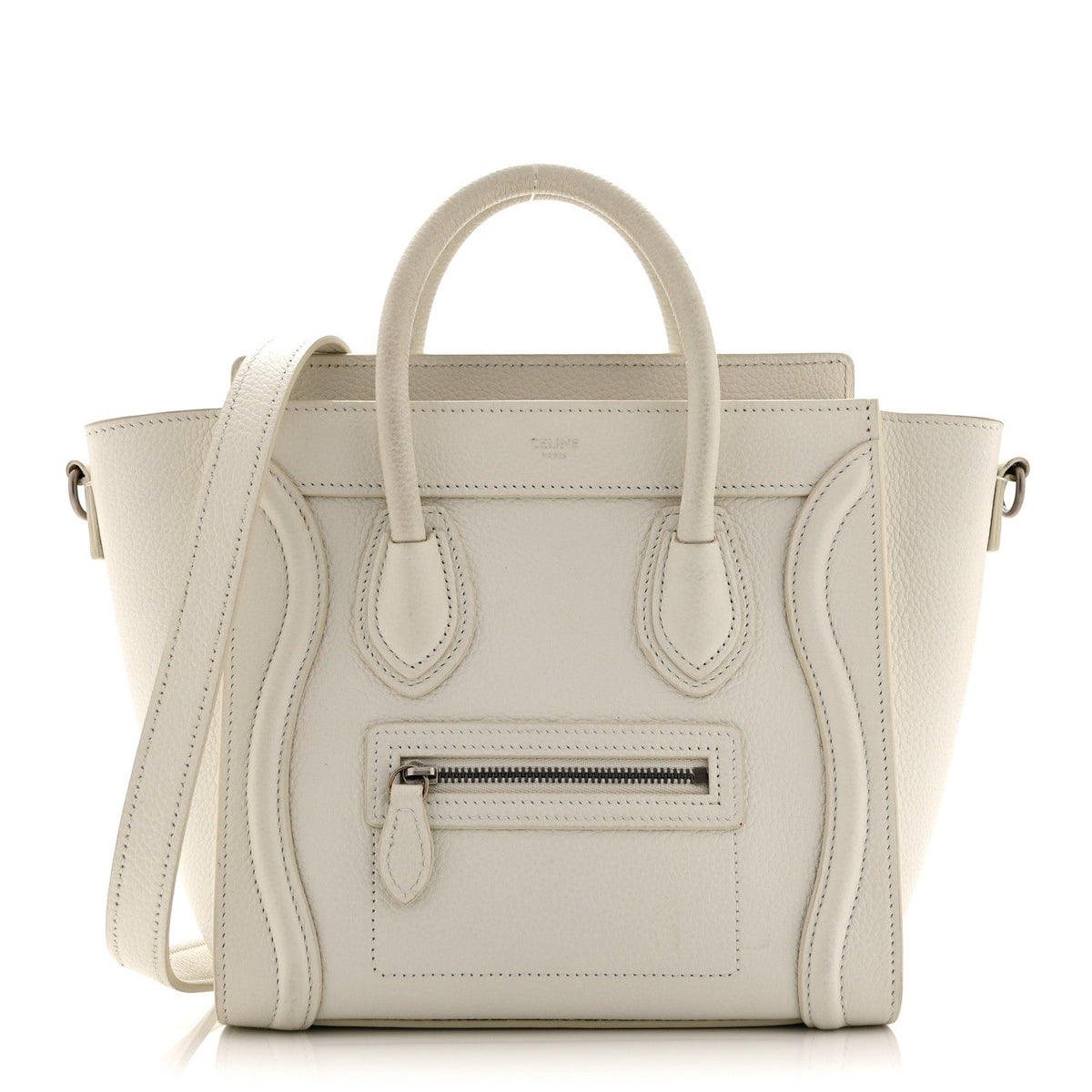 Nano Calfskin Travel Bag - White