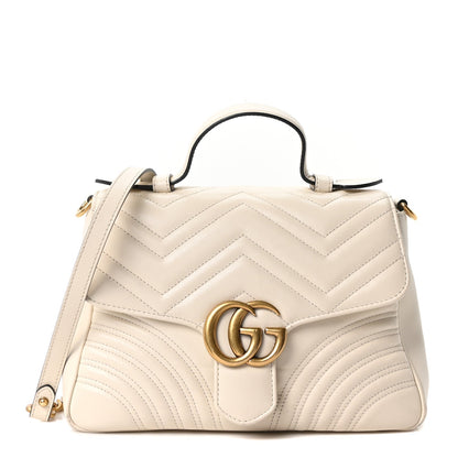 Small Calfskin Shoulder Bag - White