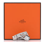 Hermes Stainless Steel Diamond 16mm Kelly Quartz Watch White 1921188