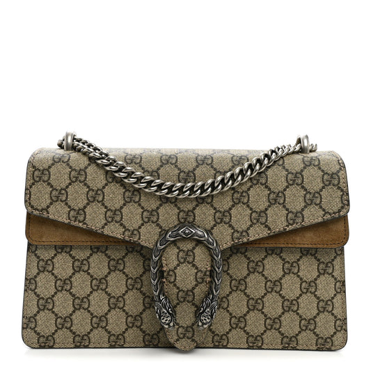 Small Suede Shoulder Bag - Beige