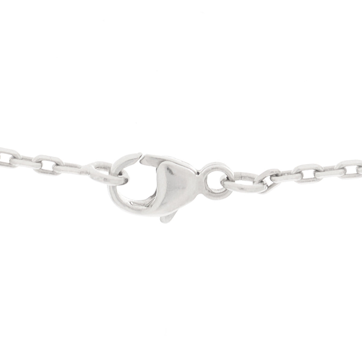 Lacquered Palladium Mini Pop H Pendant Necklace Black