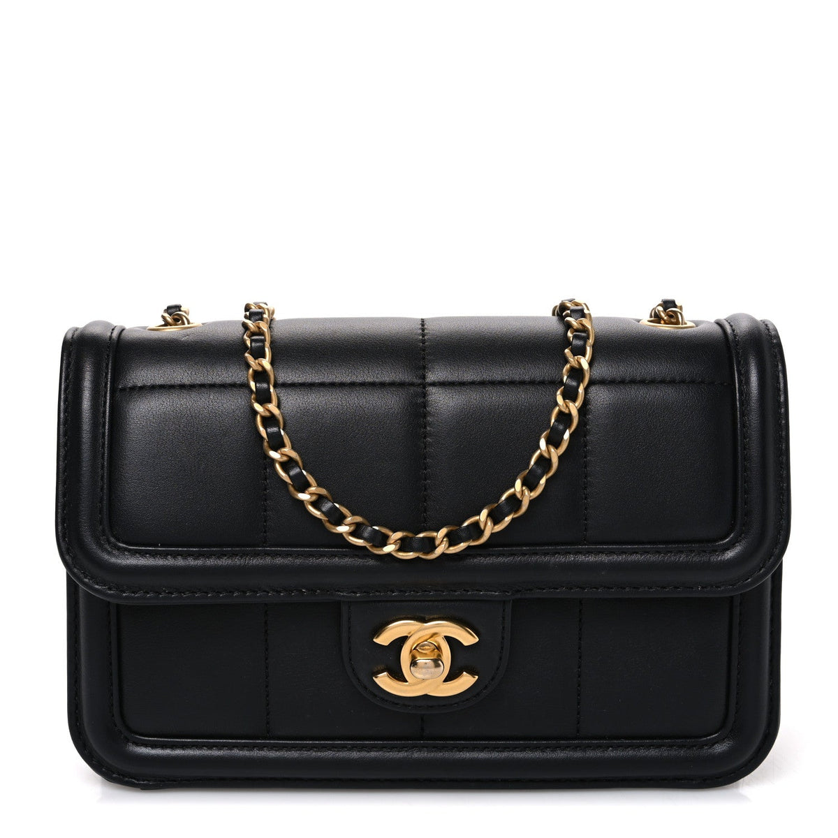 Mini Lambskin Calfskin Flap Shoulder Bag