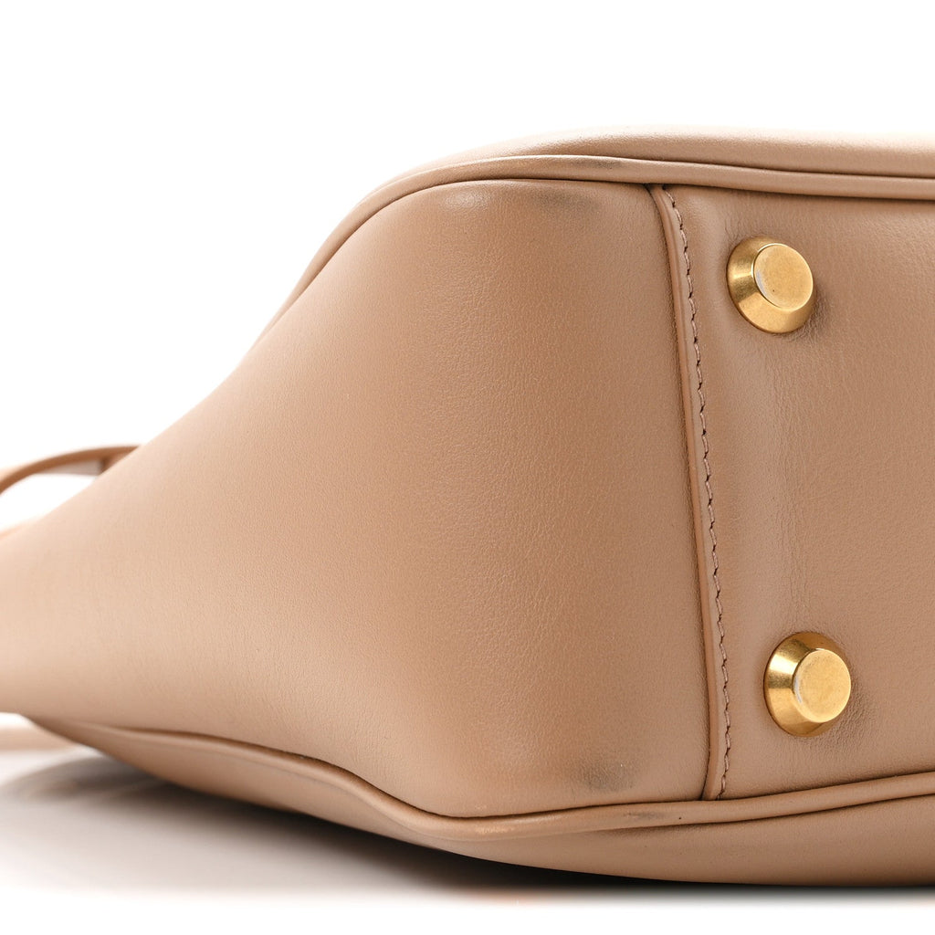 Balenciaga Smooth Calfskin Small Bel Air Hobo Bag Latte