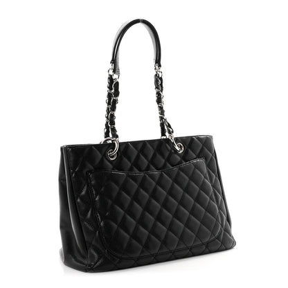 Quilted Caviar Tote Bag
