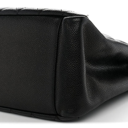 Quilted Caviar Tote Bag
