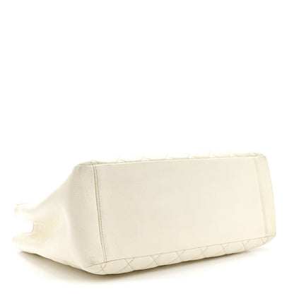 Quilted Caviar Tote Bag