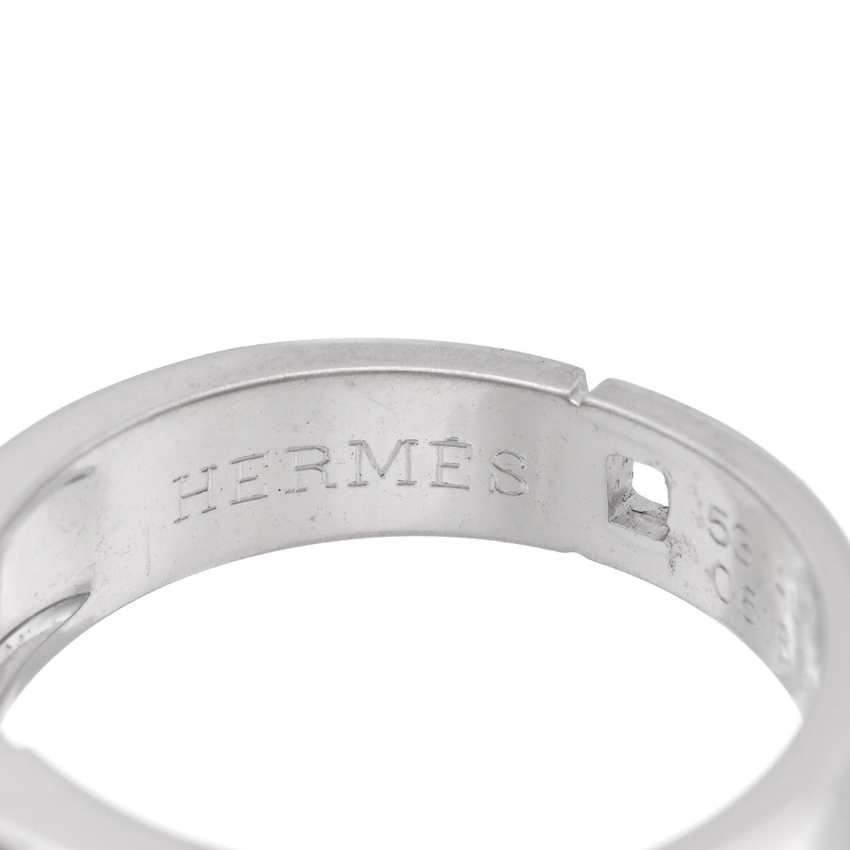 18K White Gold Diamond H Ring 53 6.5