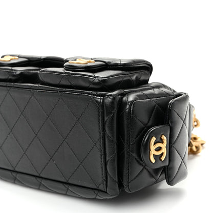 Quilted Lambskin Hobo Bag