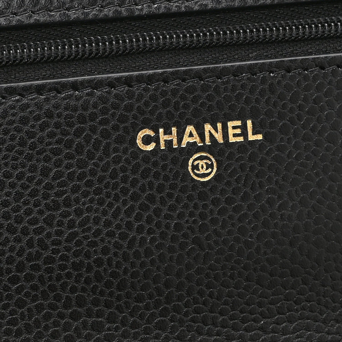 Quilted Caviar Wallet Bag