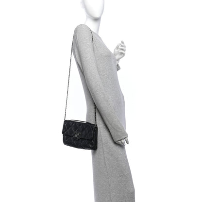 Quilted Calfskin Clutch Bag