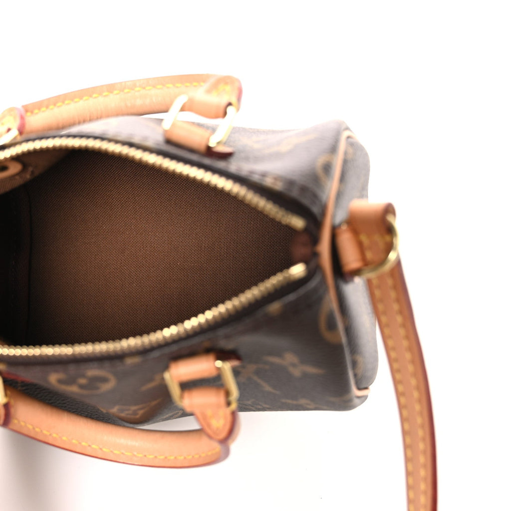 Louis Vuitton Monogram Coated Canvas Nano Speedy Brown