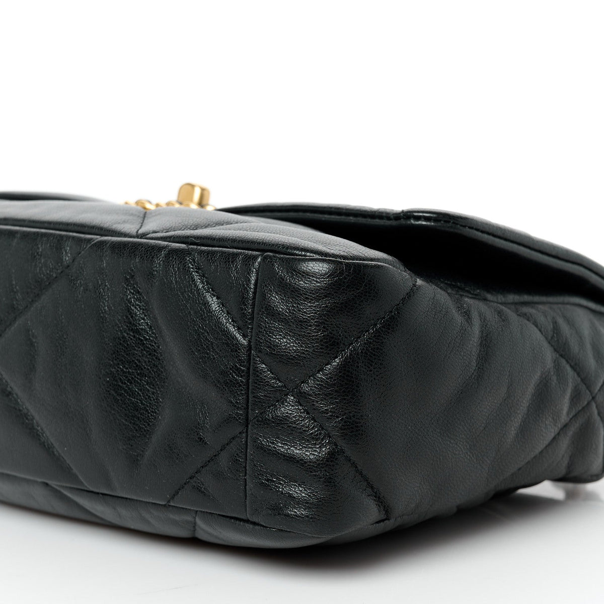 Medium Quilted Goatskin Flap Shoulder Bag