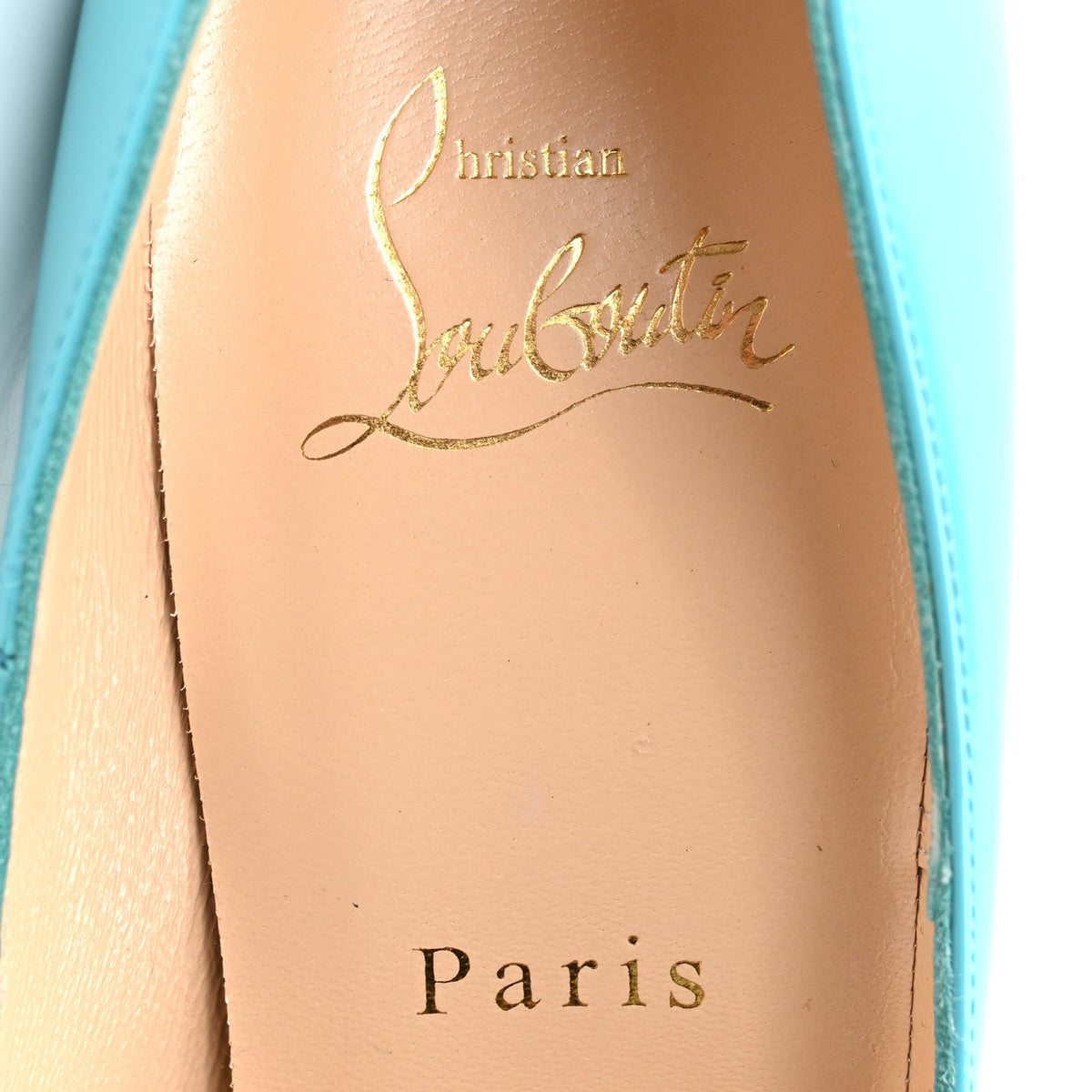 Christian Louboutin Patent So Kate 120 Women's Pumps 36.5 Pacific