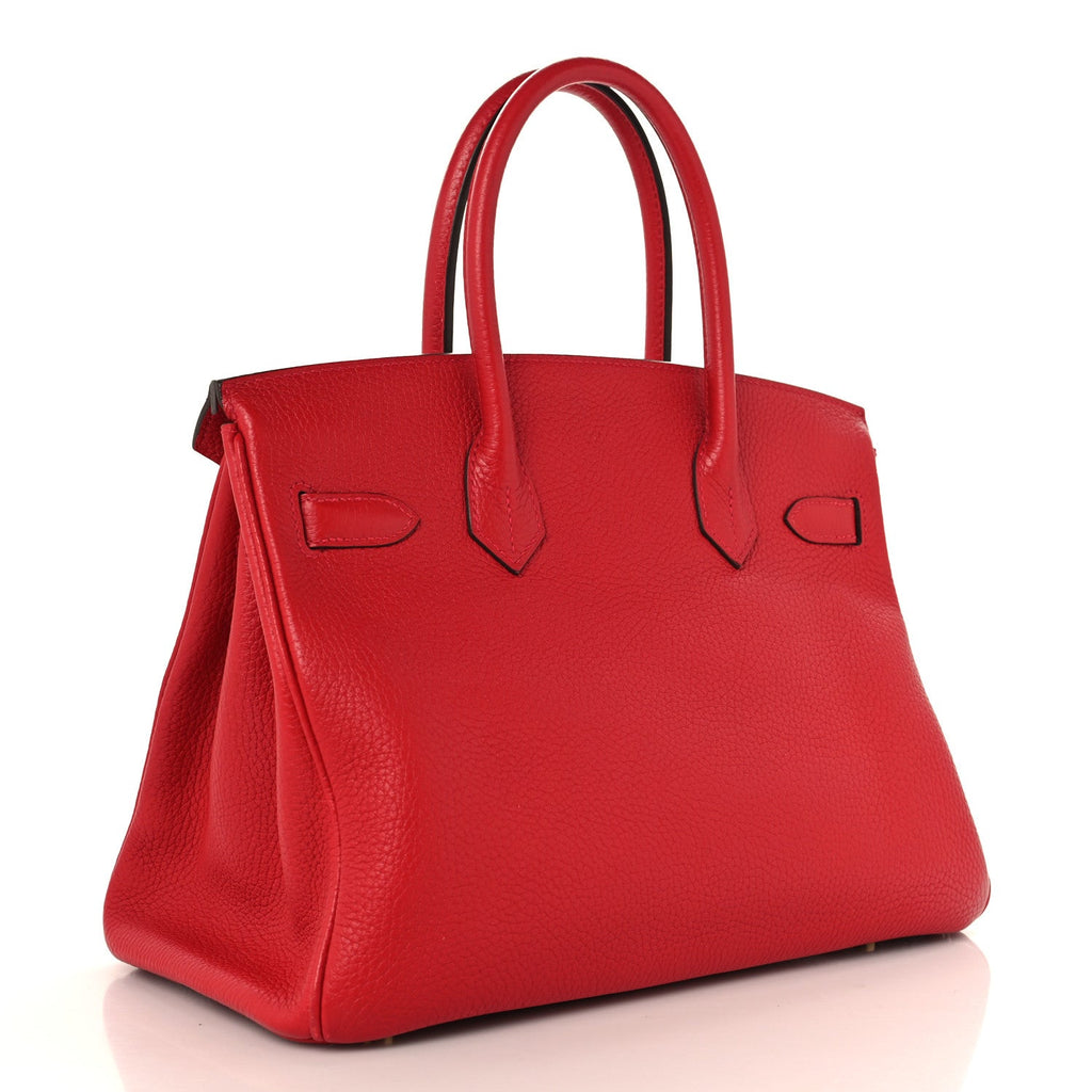 Hermes Togo Birkin 30 Rouge Casaque