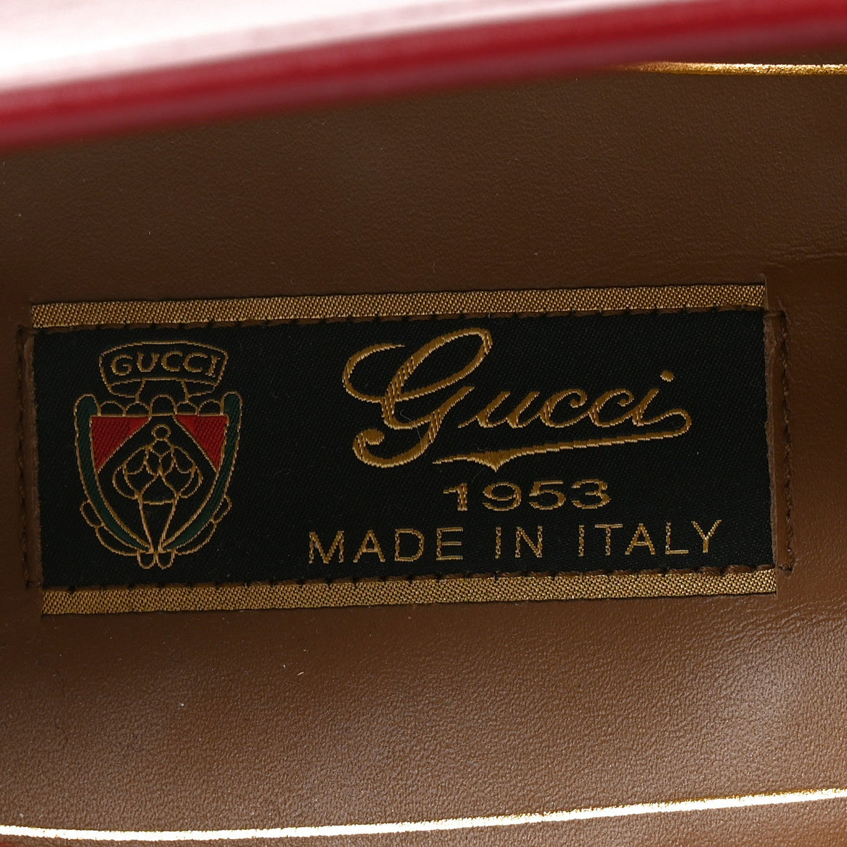 Gucci Betis Glamour Calfskin Men's 1953 Horsebit Loafers 9.5 Rosso Ancora