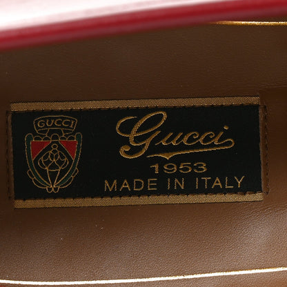 Gucci Betis Glamour Calfskin Men's 1953 Horsebit Loafers 9.5 Rosso Ancora