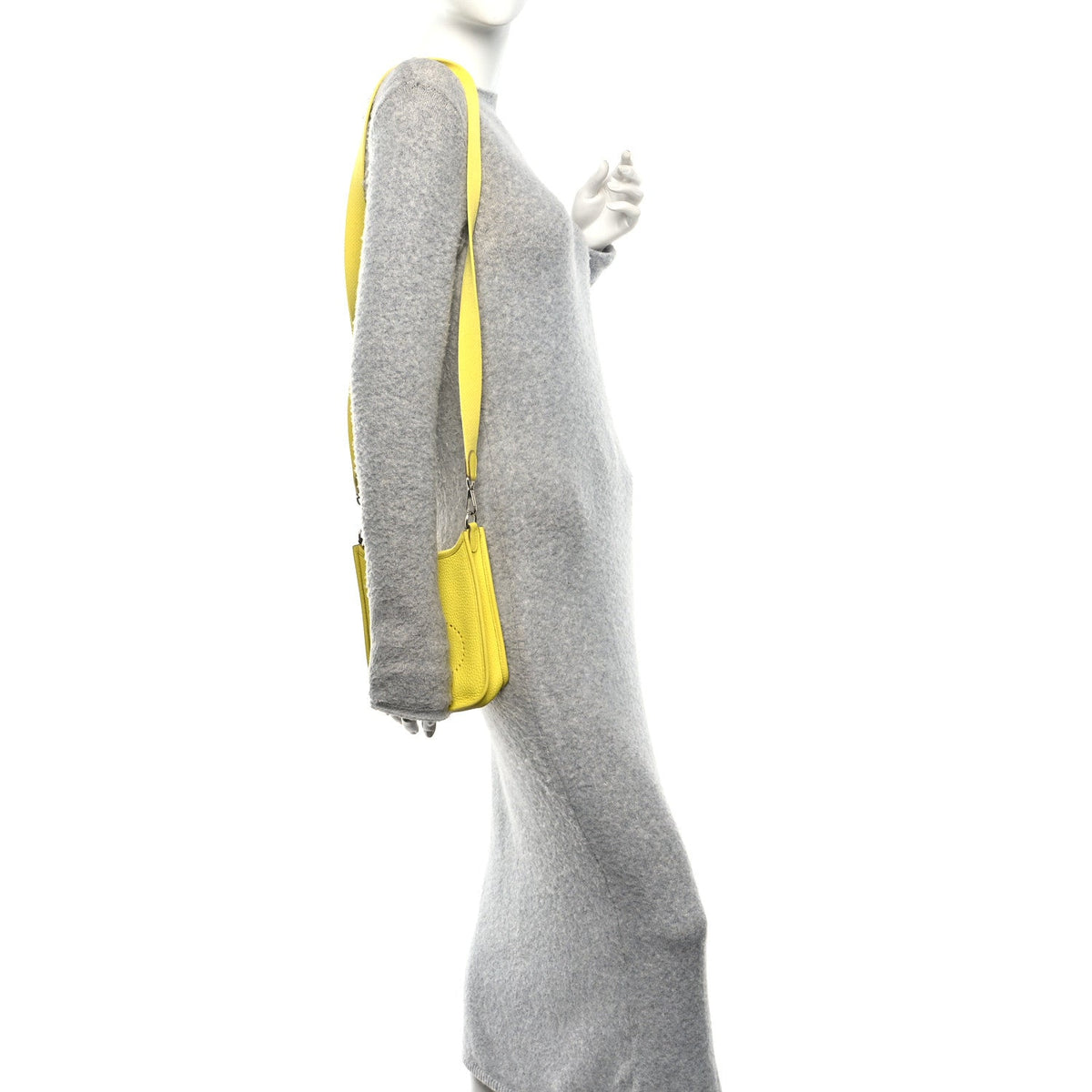 Taurillon Clemence Evelyne Tpm Lime Handbag