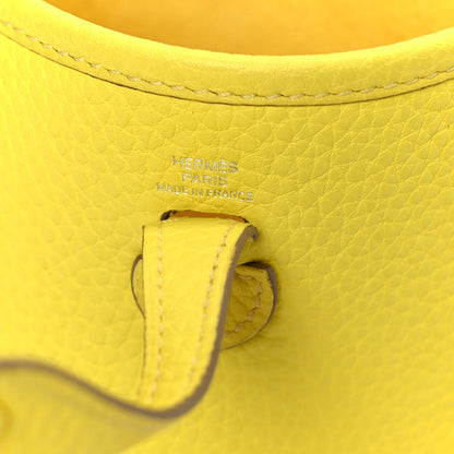 Taurillon Clemence Evelyne Tpm Lime Handbag