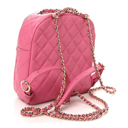 Small Quilted Caviar Backpack