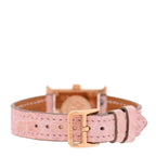 Hermes 18K Rose Gold Diamond 17.2mm Heure H Watch Rose Pale 1925012