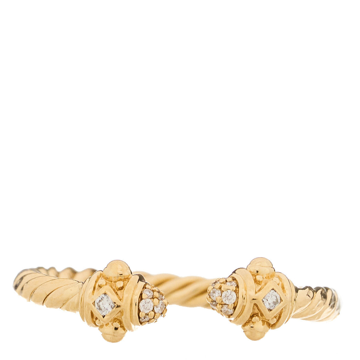 18K Yellow Gold Diamond Renaissance Ring 52 6