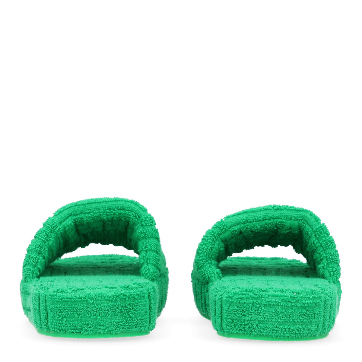 Bottega Veneta Terry Resort Sponge Women's Slides Sandals 41 Grass