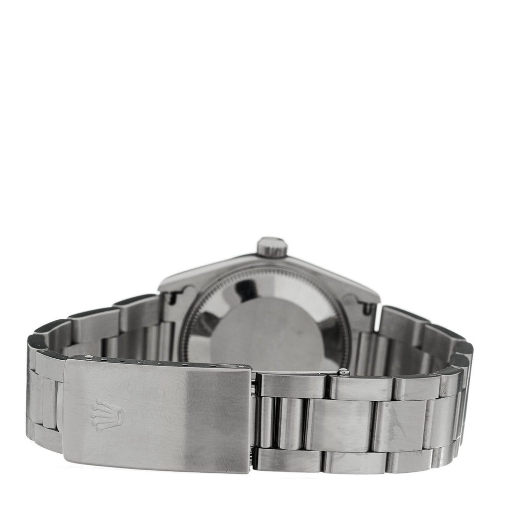 Rolex Stainless Steel 31mm Oyster Perpetual Watch Black 77080