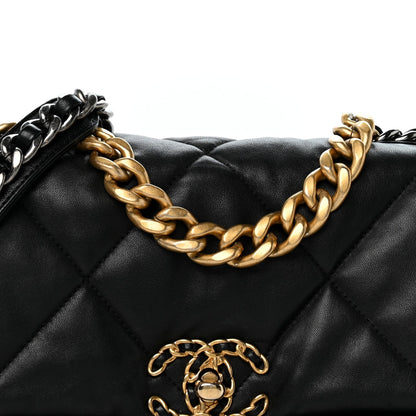 Medium Quilted Lambskin Flap Shoulder Bag
