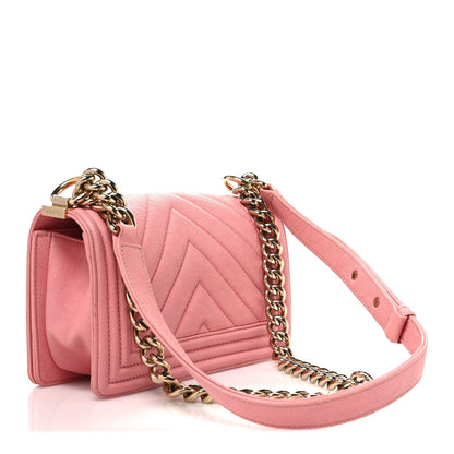 Small Quilted Caviar Flap Shoulder Bag