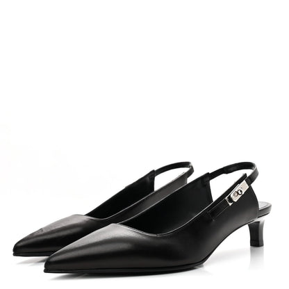Hermes Nappa Women's Lover 40 Pumps 35.5 Black