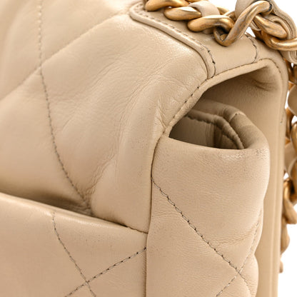 Medium Quilted Lambskin Flap Shoulder Bag